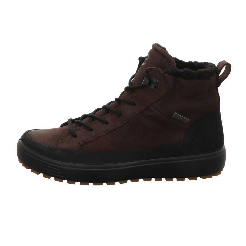 Ecco Herren Schnürstiefel Soft 7 Tred in schwarz