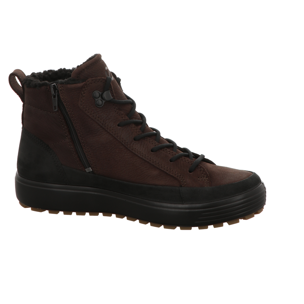 Ecco Herren Schnürstiefel Soft 7 Tred in schwarz