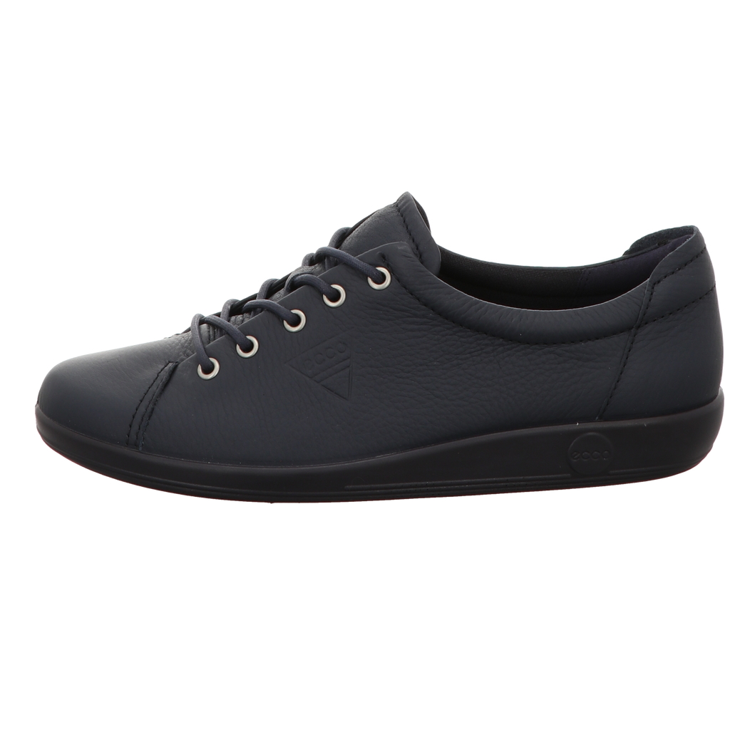 Ecco Damen Schnürschuh Soft 2.0 in blau