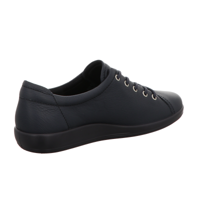 Ecco Damen Schnürschuh Soft 2.0 in blau