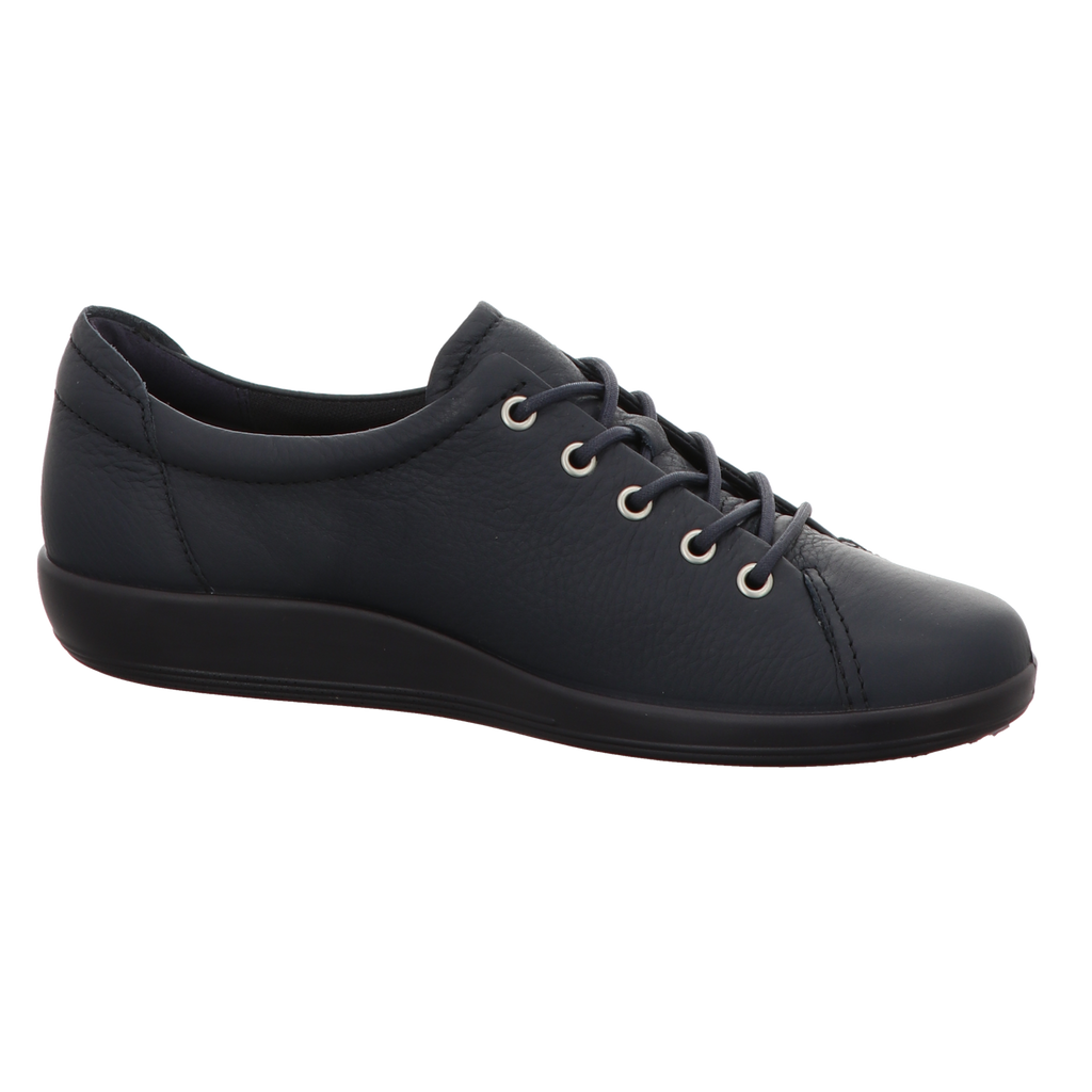 Ecco Damen Schnürschuh Soft 2.0 in blau