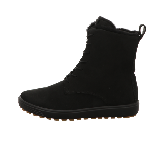 Ecco Damen Schnürstiefel Soft 7 Tred in schwarz