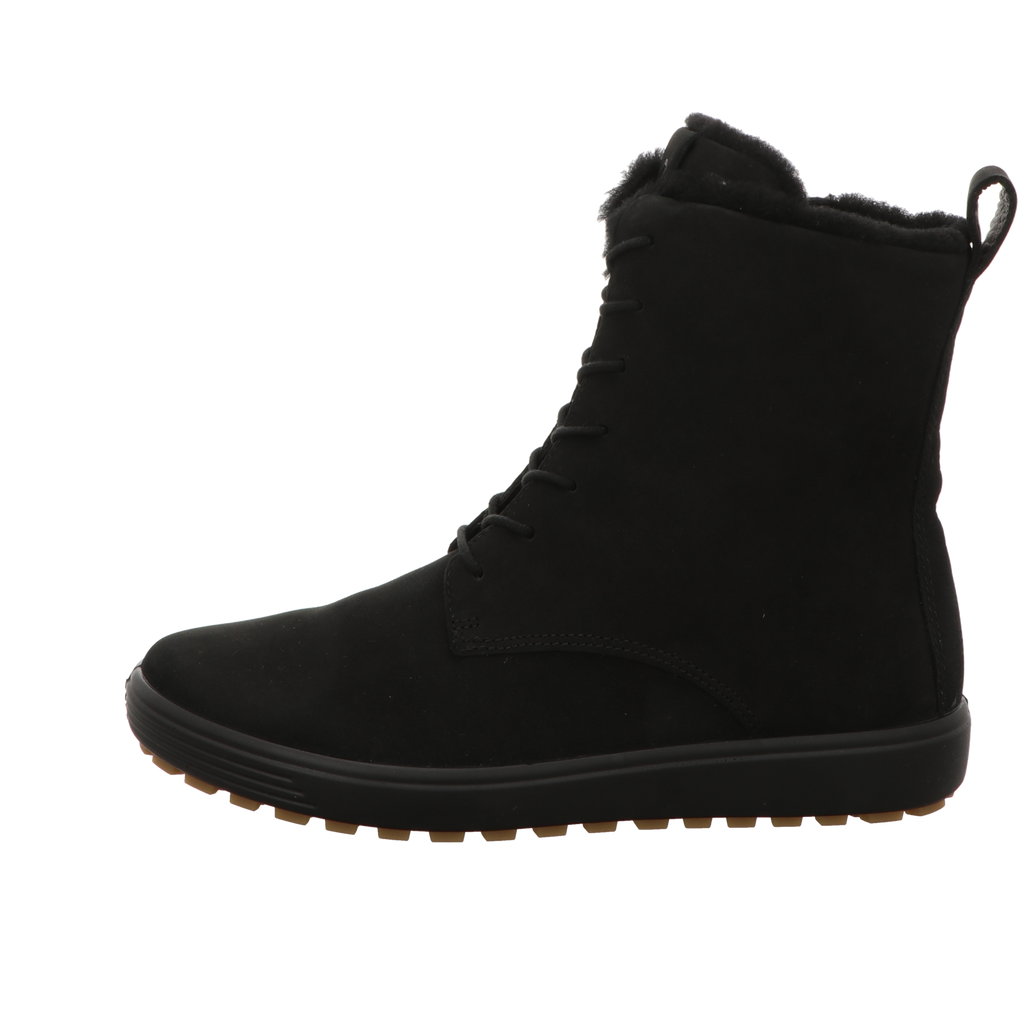 Ecco Damen Schnürstiefel Soft 7 Tred in schwarz