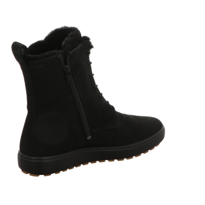 Ecco Damen Schnürstiefel Soft 7 Tred in schwarz