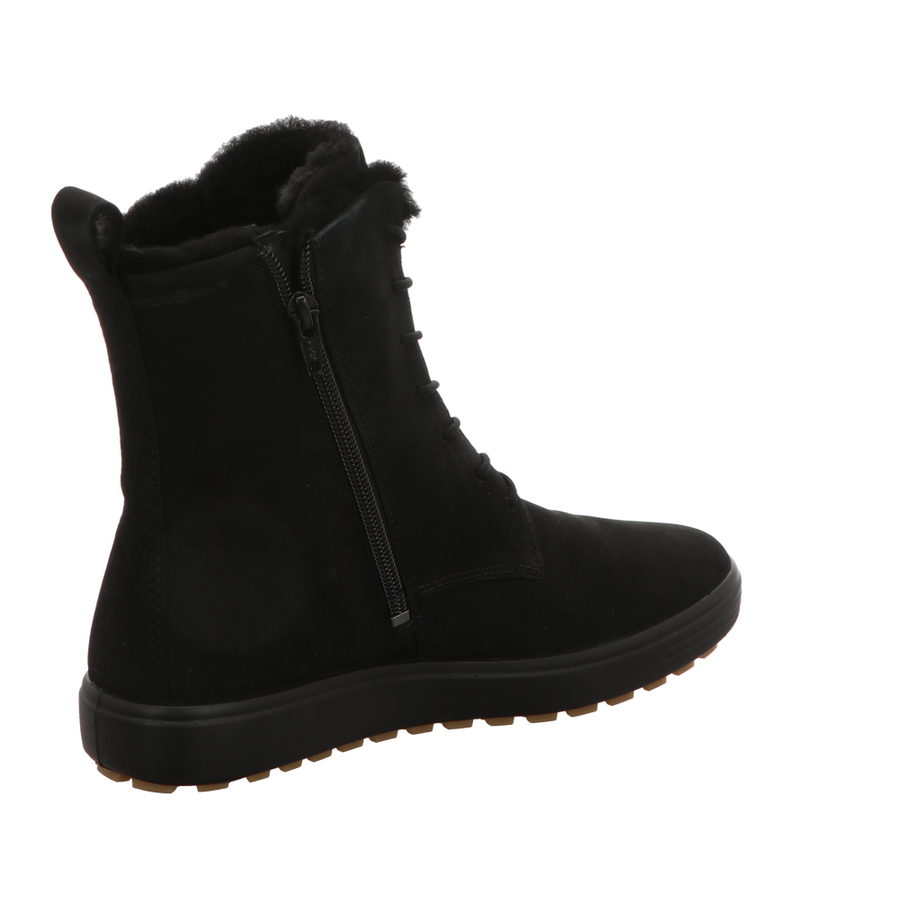 Ecco Damen Schnürstiefel Soft 7 Tred in schwarz