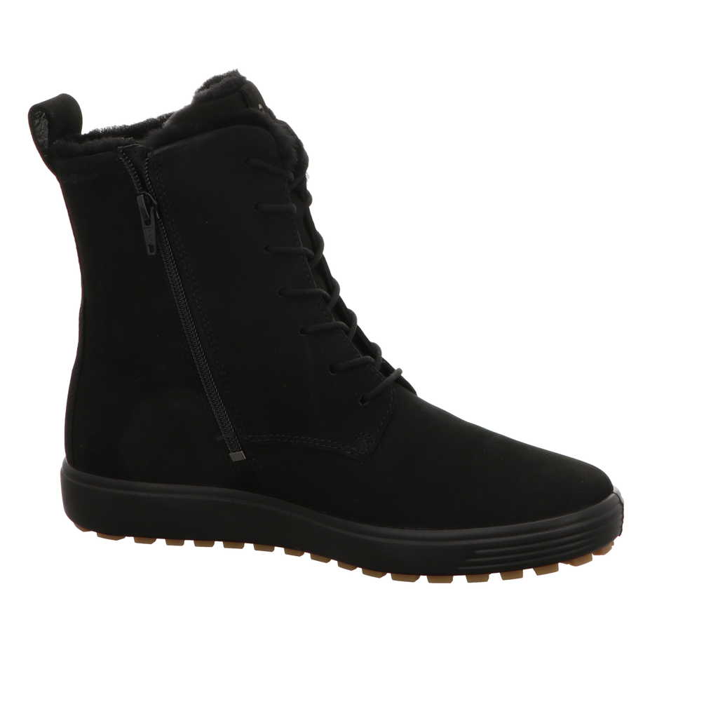 Ecco Damen Schnürstiefel Soft 7 Tred in schwarz