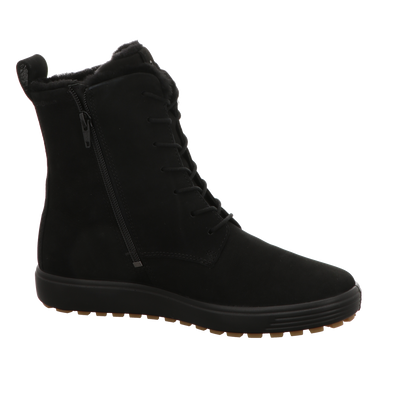 Ecco Damen Schnürstiefel Soft 7 Tred in schwarz