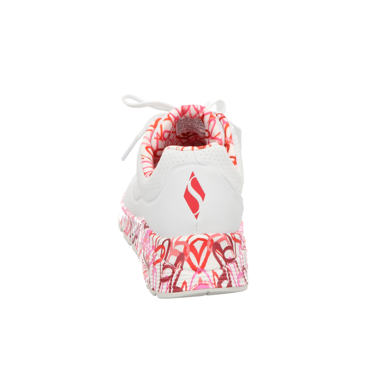 Skechers Damen Schnürschuh Uno Goldcrown  Loving Love in weiss