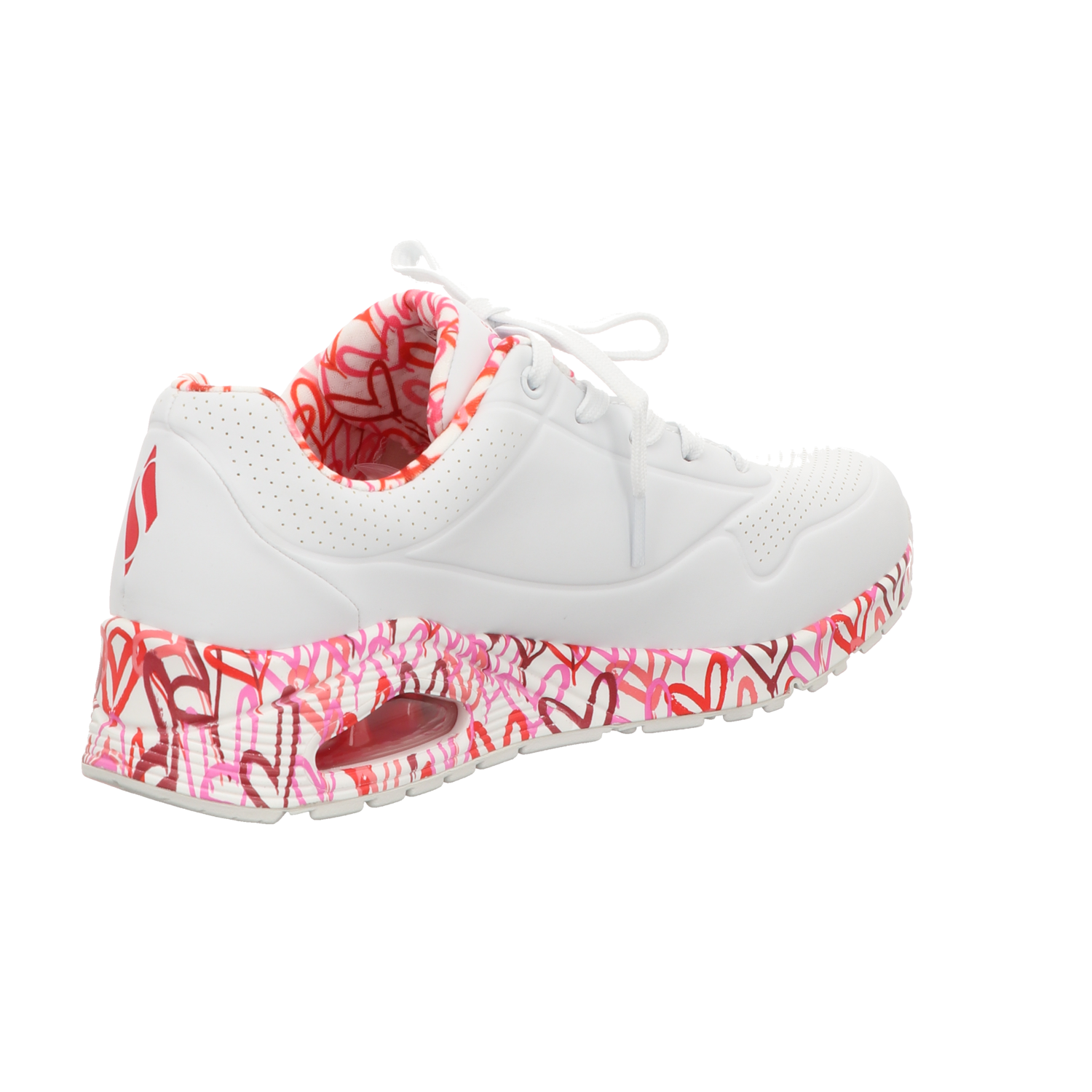 Skechers Damen Schnürschuh Uno Goldcrown  Loving Love in weiss