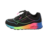 Skechers Damen Schnürschuh Uno - Pop Of Sunshine in schwarz