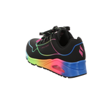 Skechers Damen Schnürschuh Uno - Pop Of Sunshine in schwarz