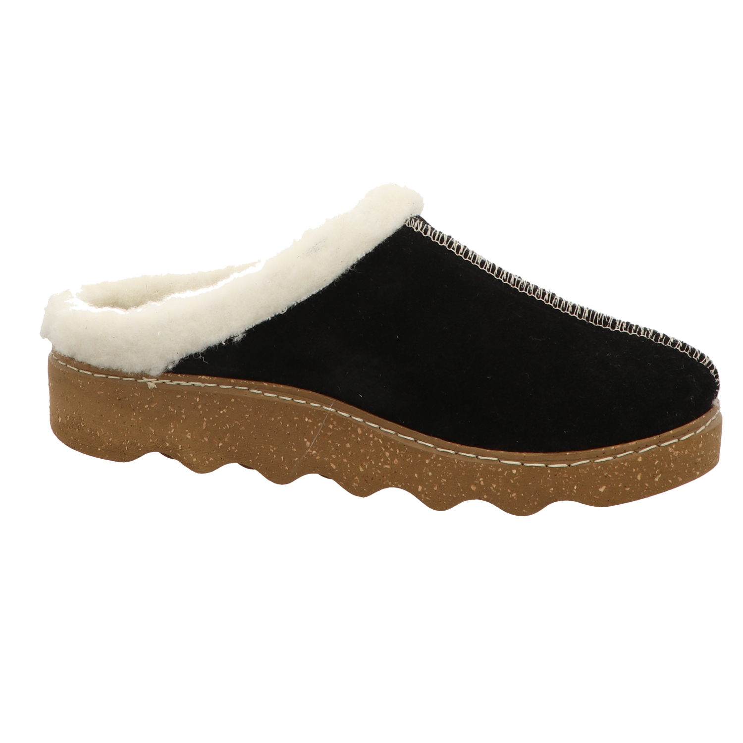 Rohde Damen Pantoffel Foggia in schwarz