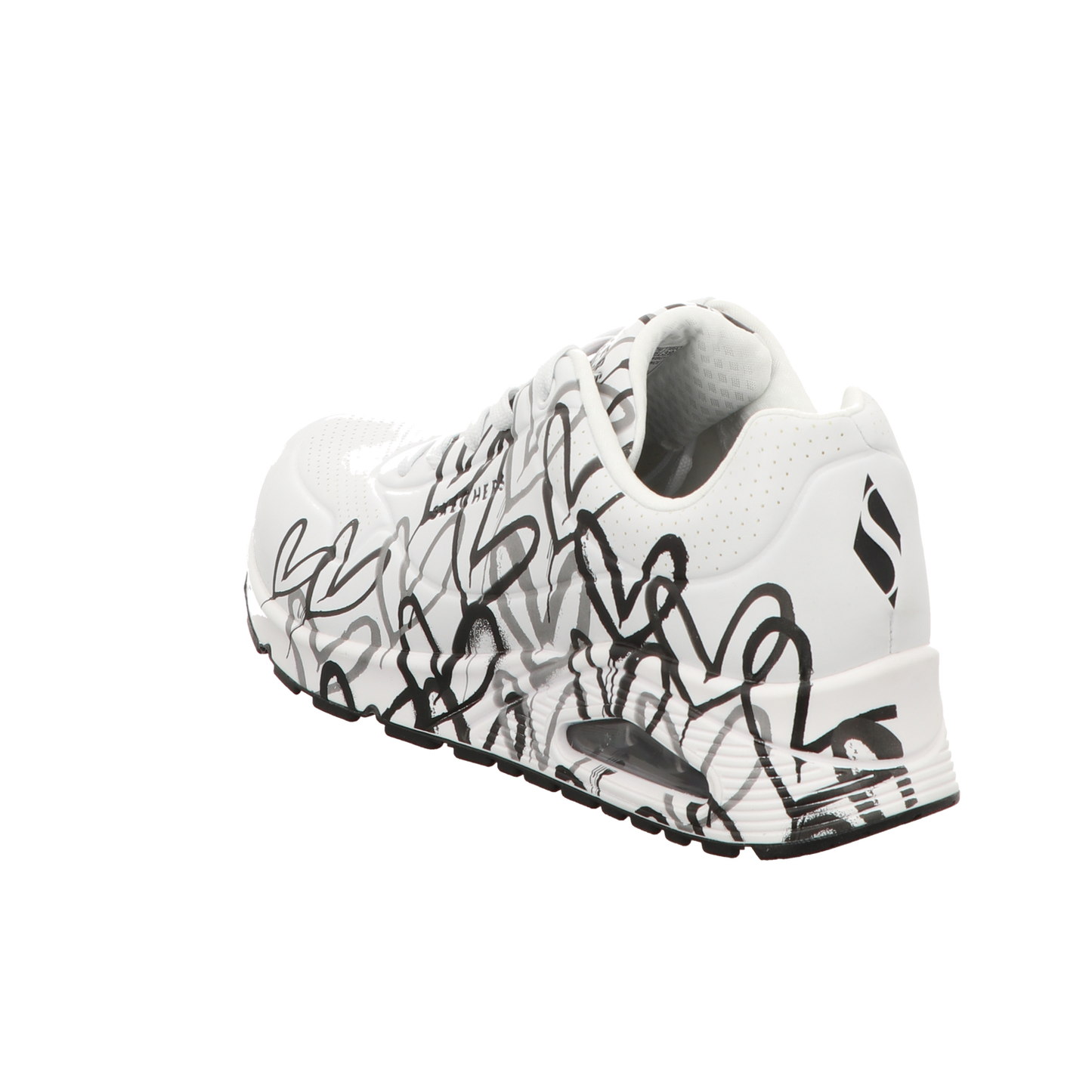 Skechers Damen Schnürschuh Uno Goldcrown - Spread Love in weiss