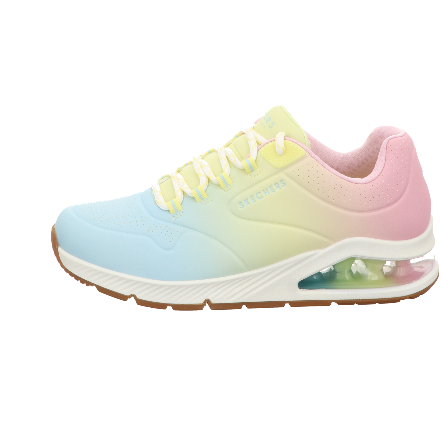 Skechers Damen Schnürschuh Uno 2 - Ombre Away in weiss