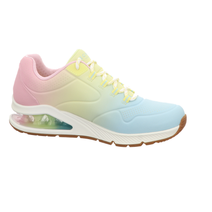 Skechers Damen Schnürschuh Uno 2 - Ombre Away in weiss