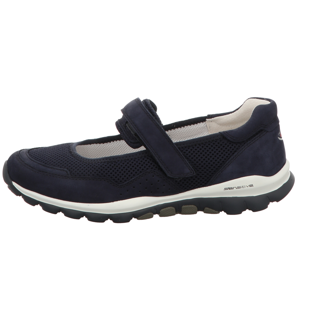 Gabor Damen Slipper bequem Rolling Soft in blau