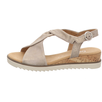 Gabor Damen Sandalette Genua in beige