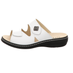 Longo Damen Pantolette bequem  in weiss