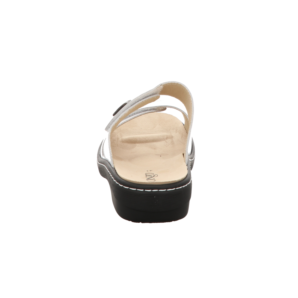 Longo Damen Pantolette bequem  in weiss
