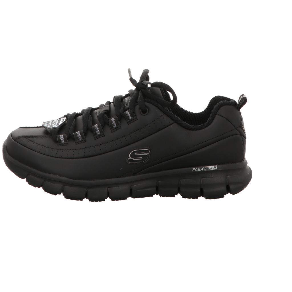 Skechers Damen Schnürschuh Work Relaxed Fit Sure Track in schwarz