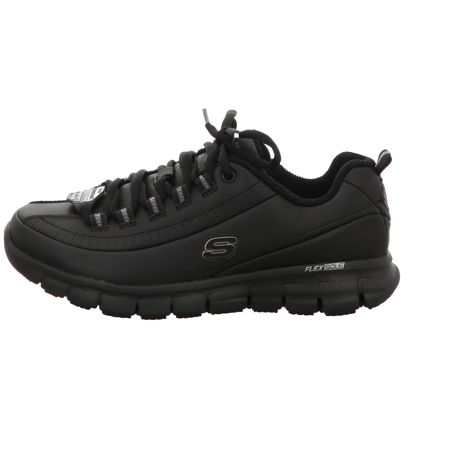 Skechers Damen Schnürschuh Work Relaxed Fit Sure Track in schwarz