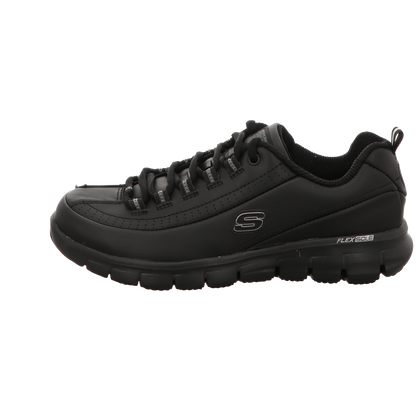 Skechers Damen Schnürschuh Work Relaxed Fit Sure Track in schwarz