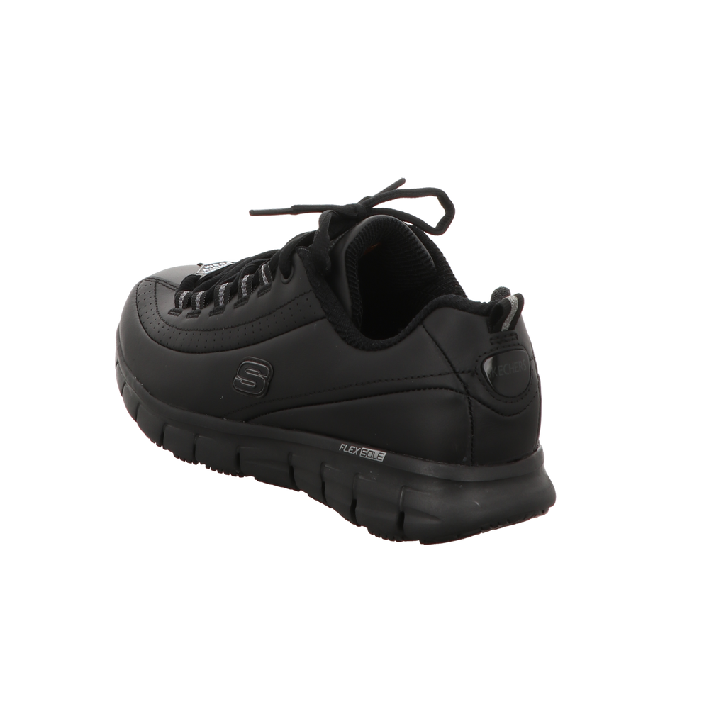Skechers Damen Schnürschuh Work Relaxed Fit Sure Track in schwarz