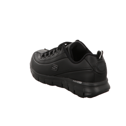 Skechers Damen Schnürschuh Work Relaxed Fit Sure Track in schwarz