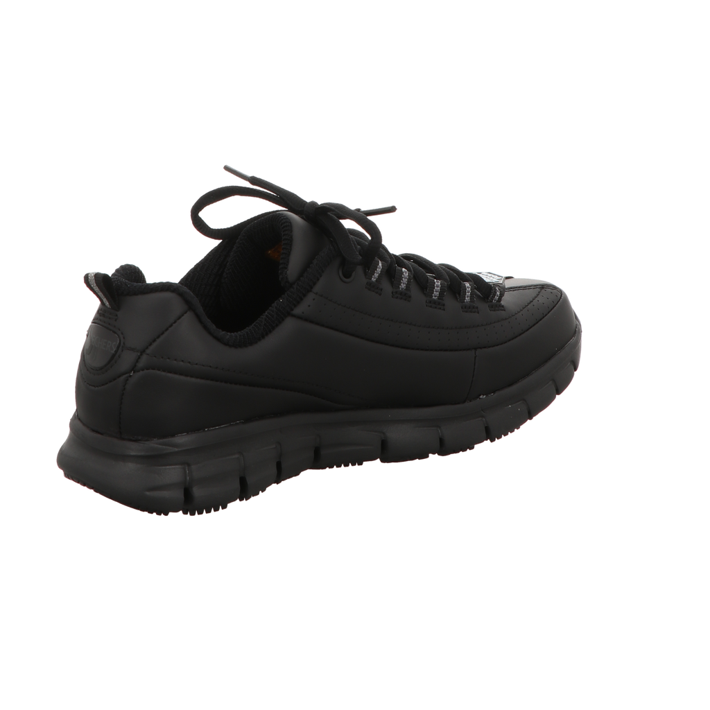 Skechers Damen Schnürschuh Work Relaxed Fit Sure Track in schwarz