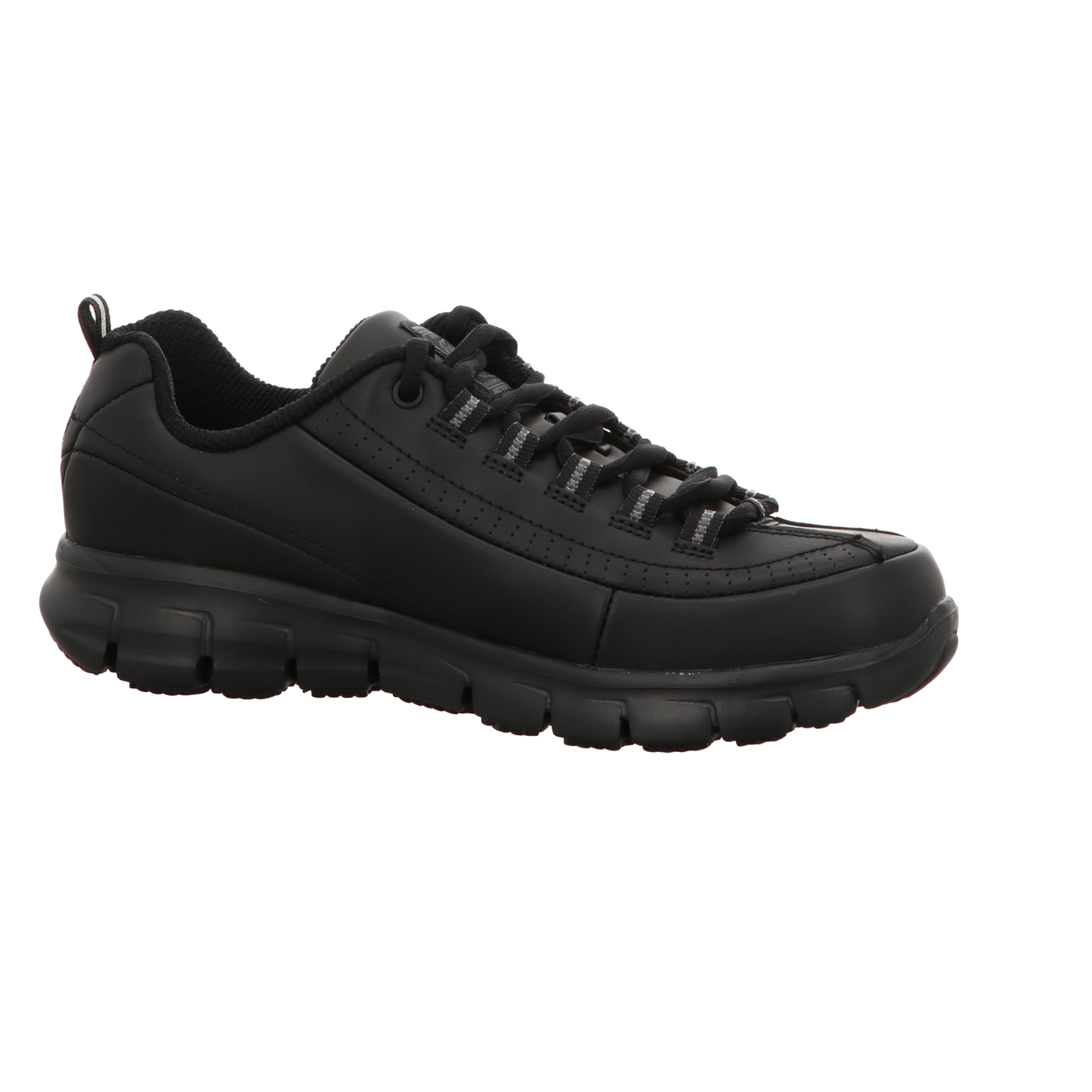 Skechers Damen Schnürschuh Work Relaxed Fit Sure Track in schwarz