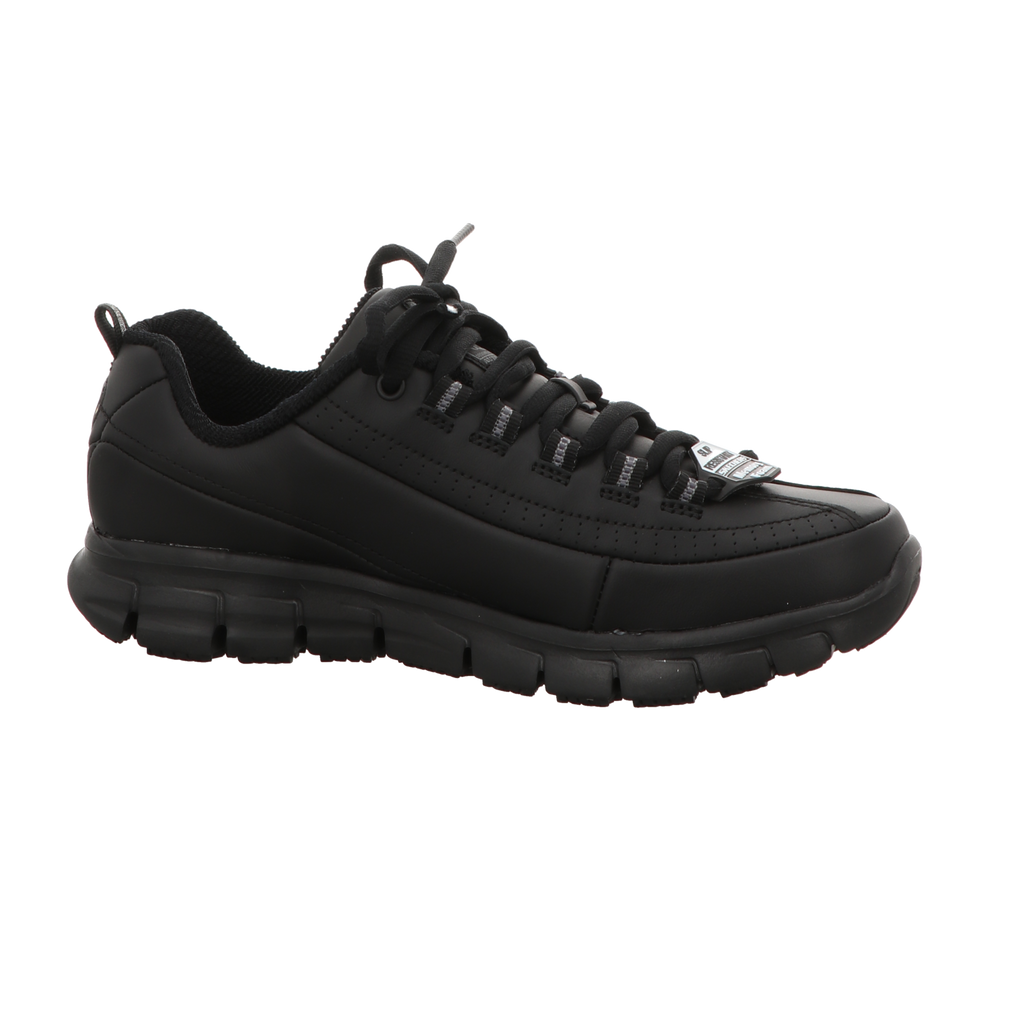 Skechers Damen Schnürschuh Work Relaxed Fit Sure Track in schwarz