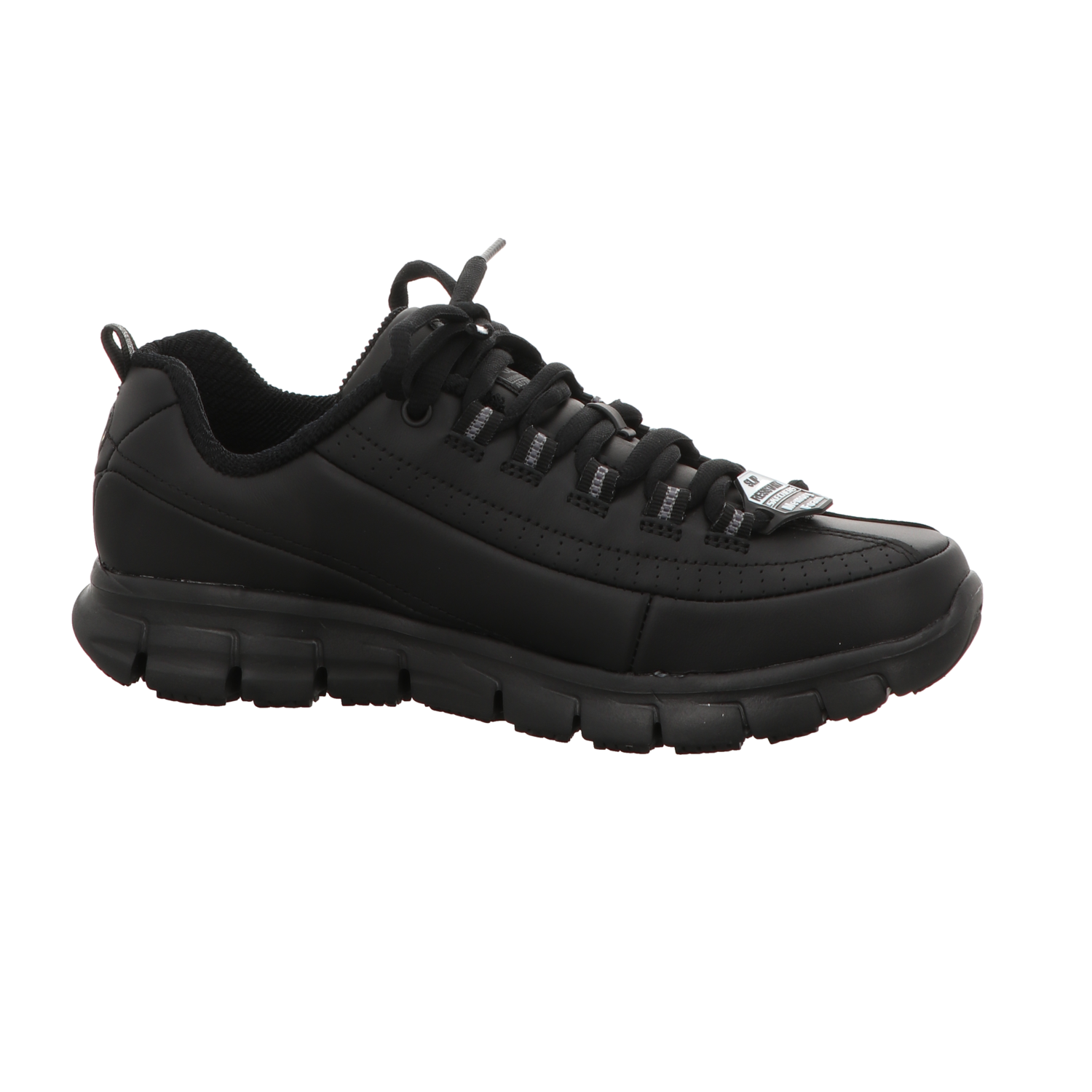 Skechers Damen Schnürschuh Work Relaxed Fit Sure Track in schwarz