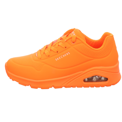 Skechers Damen Schnürschuh Uno - Night Shades in orange