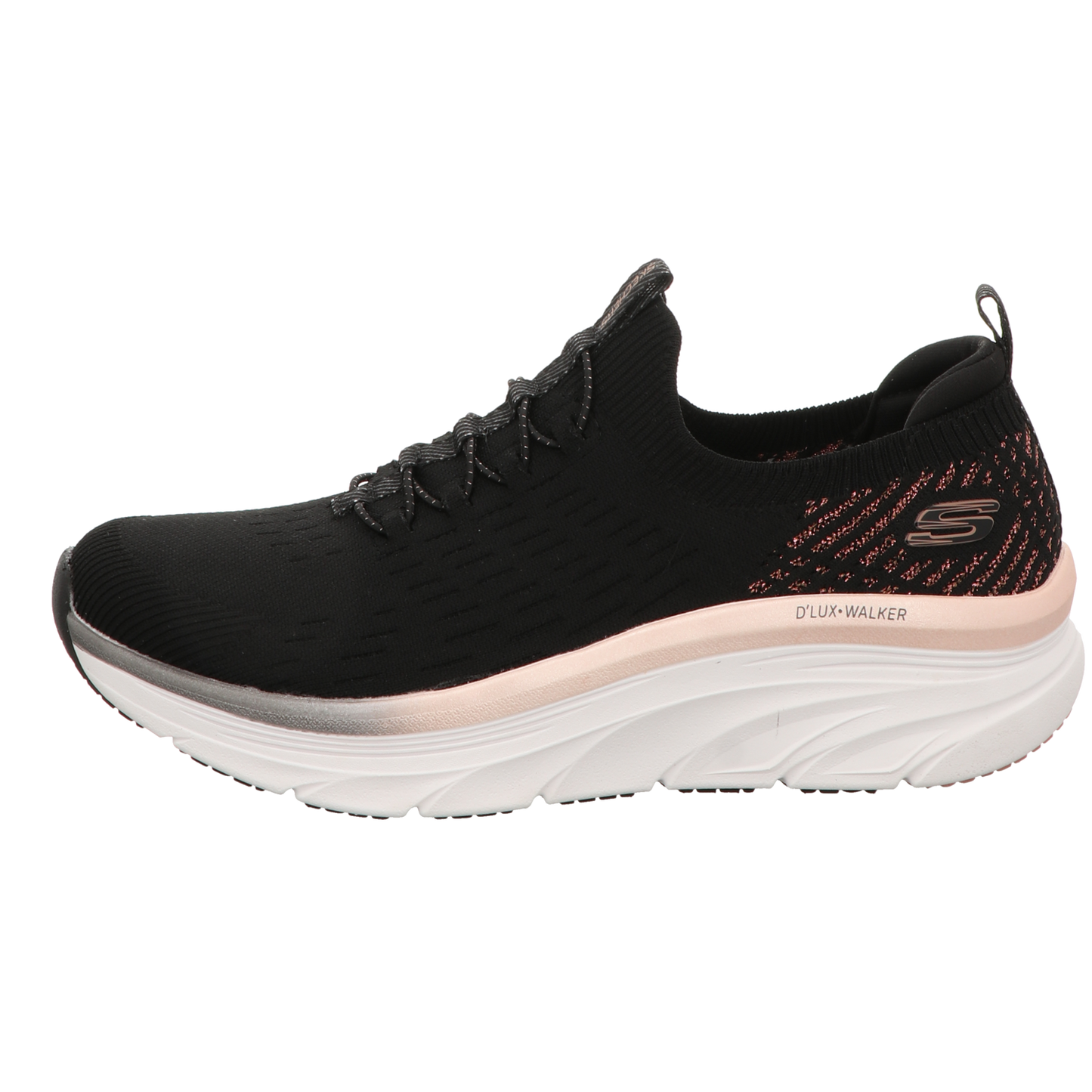 Skechers Damen Slipper D'lux Walker Let It Glow in schwarz