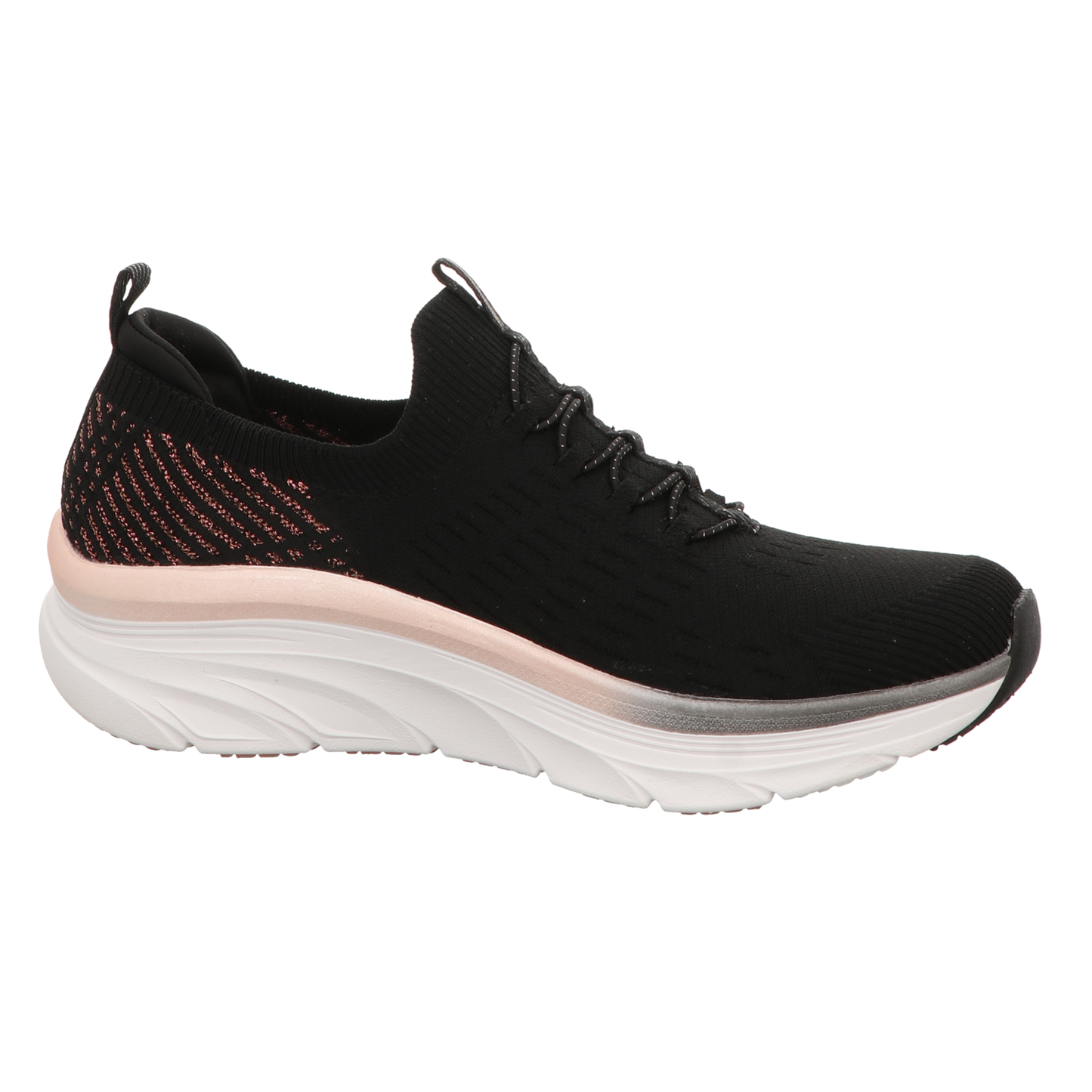 Skechers Damen Slipper D'lux Walker Let It Glow in schwarz