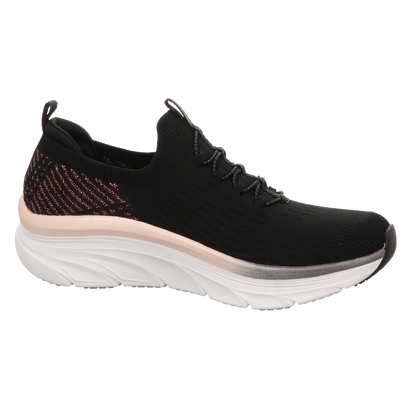 Skechers Damen Slipper D'lux Walker Let It Glow in schwarz