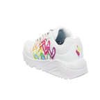 Skechers Damen Slipper Uno Lite Love Brights in weiss