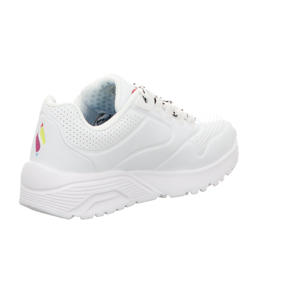 Skechers Damen Slipper Uno Lite Love Brights in weiss