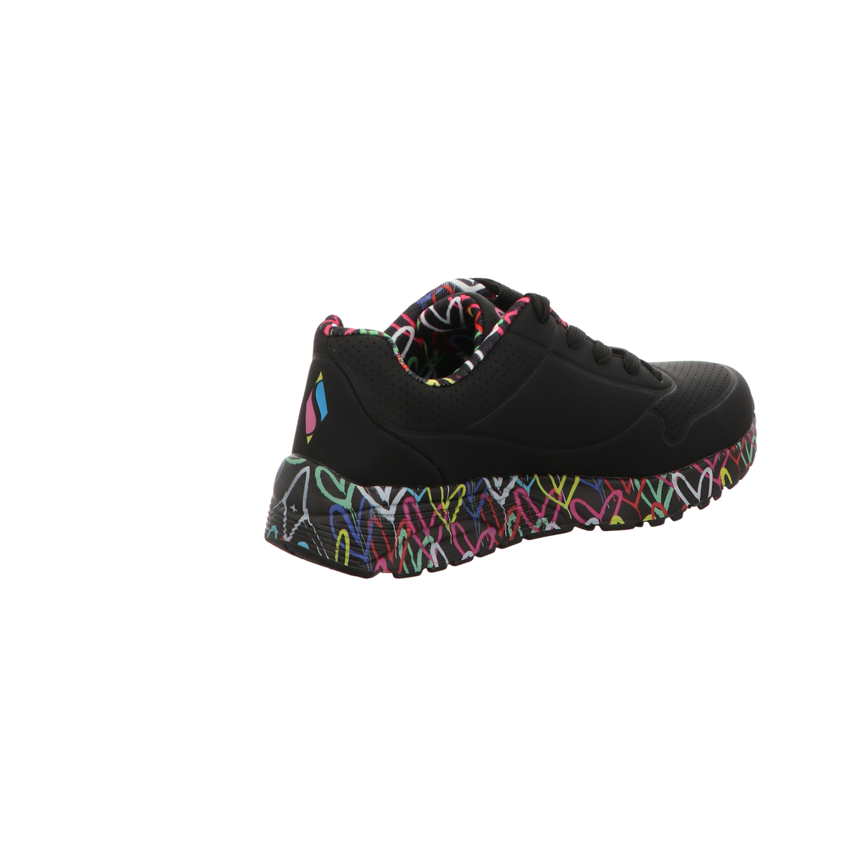Skechers Damen Slipper X J Goldcrown Uno Lite Love in schwarz