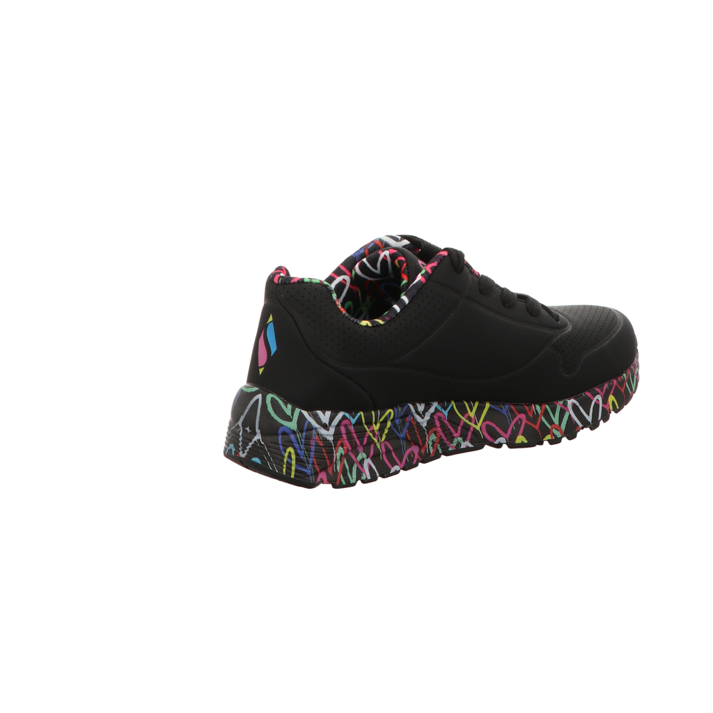 Skechers Damen Slipper X J Goldcrown Uno Lite Love in schwarz