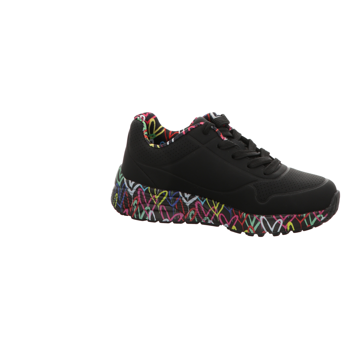 Skechers Damen Slipper X J Goldcrown Uno Lite Love in schwarz