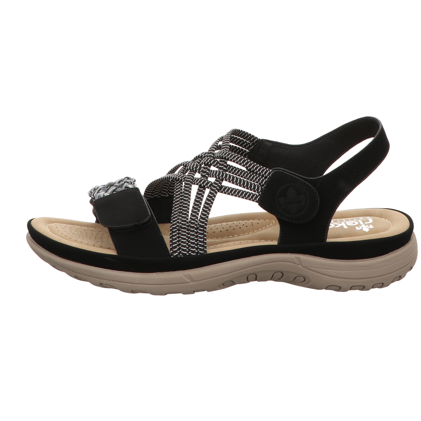 Rieker Damen Sandale  in schwarz