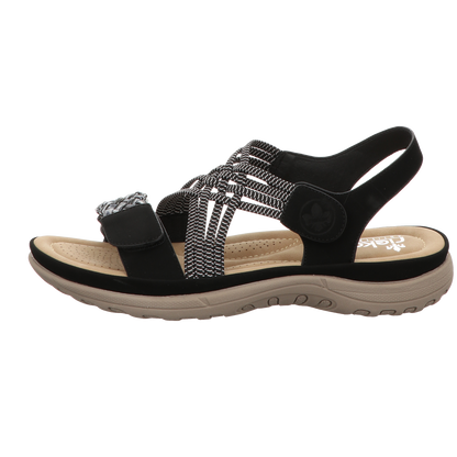 Rieker Damen Sandale  in schwarz