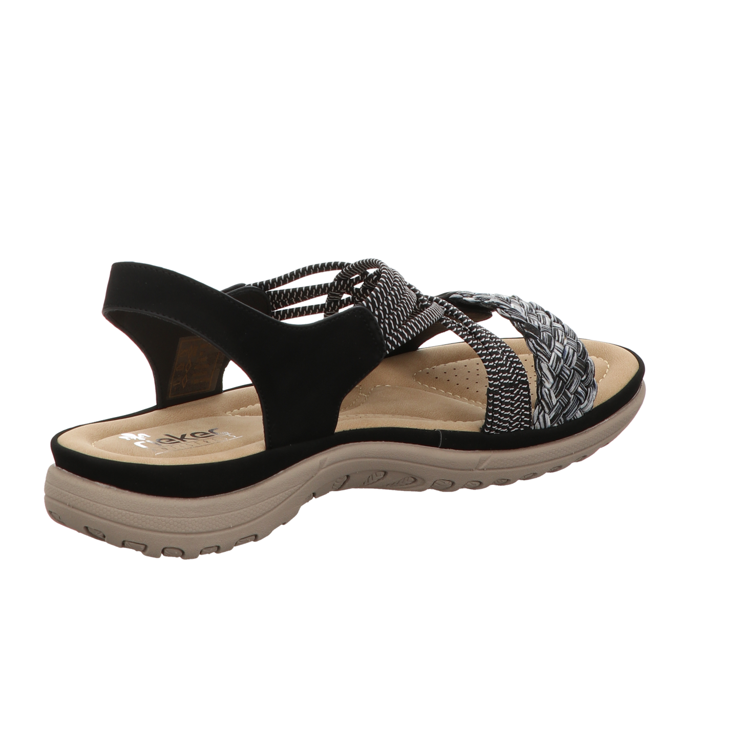 Rieker Damen Sandale  in schwarz