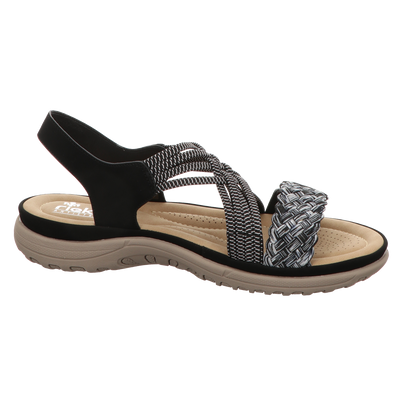 Rieker Damen Sandale  in schwarz