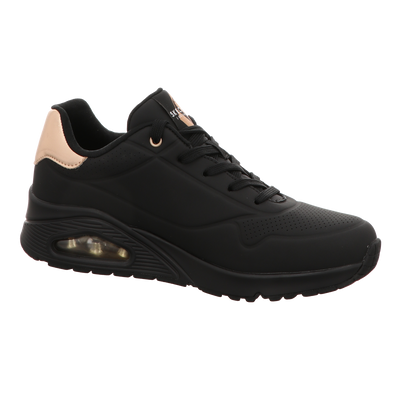 Skechers Damen Schnürschuh Uno-Golden Air in schwarz