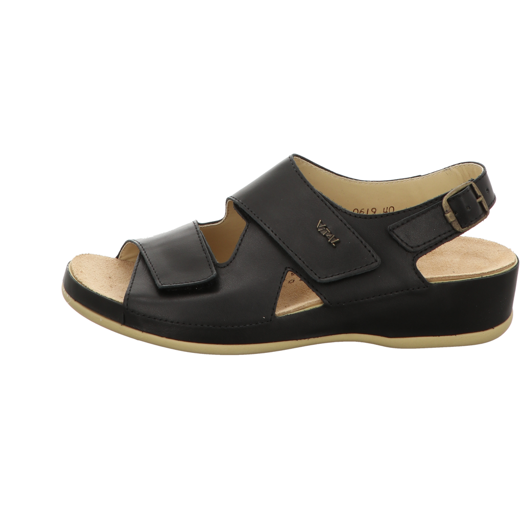 vital Damen Sandale bequem  in schwarz