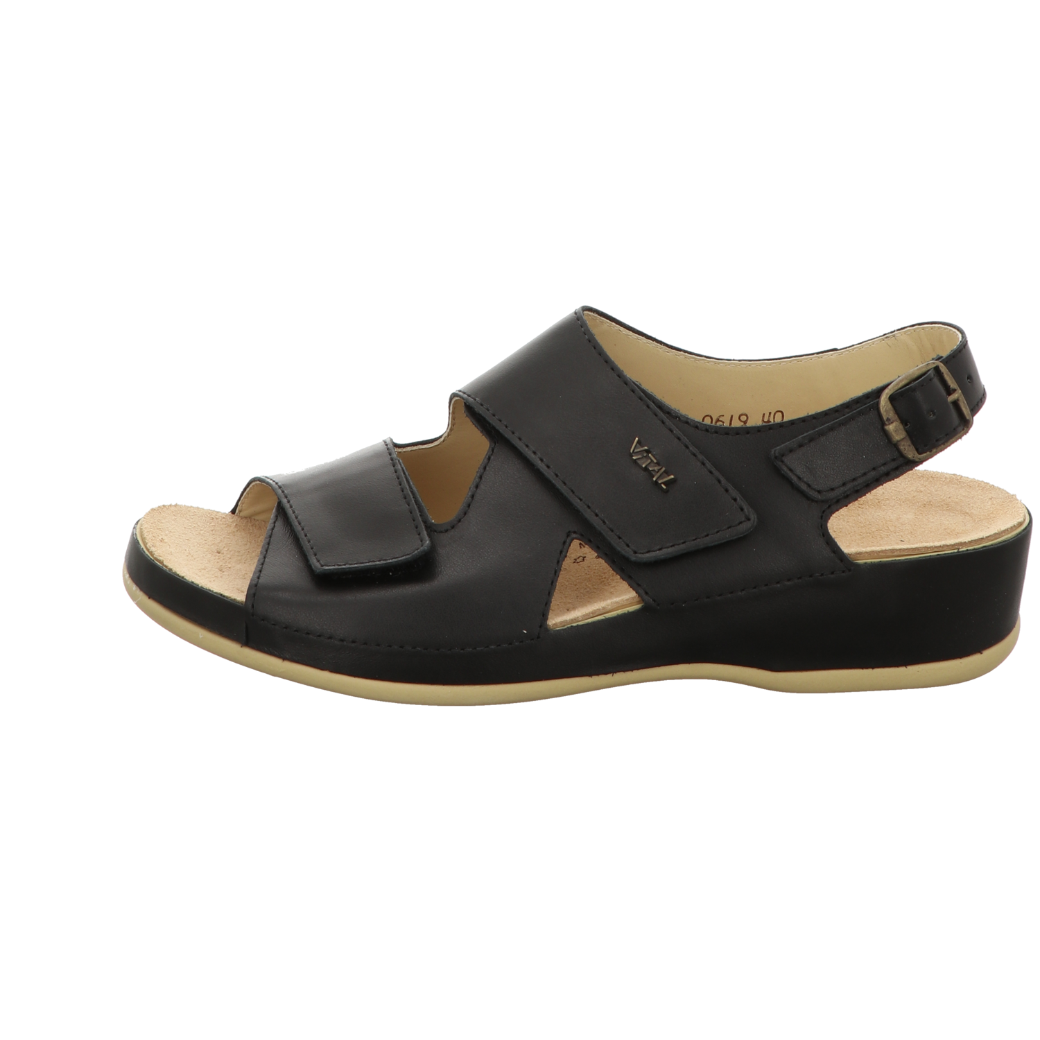 vital Damen Sandale bequem  in schwarz