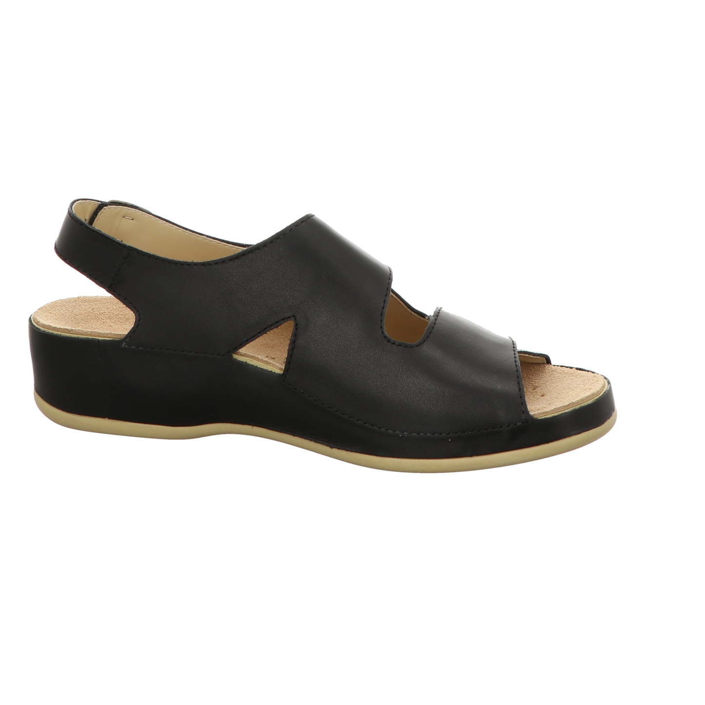 vital Damen Sandale bequem 0619M in schwarz