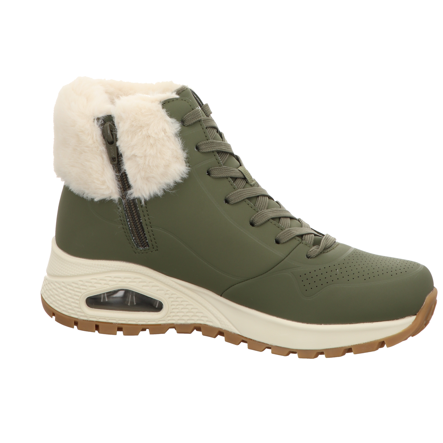 Dispo S/ Damen Schnürstiefel Uno Rugged Fall-Air in oliv